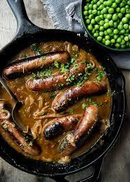 Senior Sausages with Mashed Potato & Vegetables with Gravy